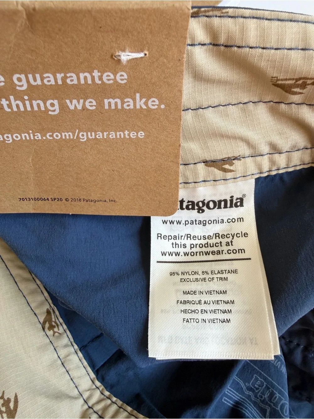 Patagonia Wavefarer Unlined Board Shorts Mens 36 Stone Blue New